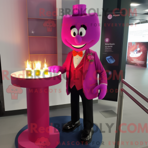 Maskottchenkostüm Magenta...