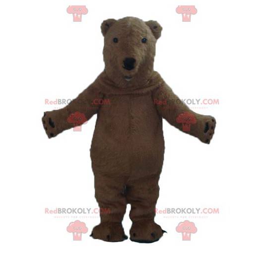 Mascote urso marrom muito bonito e realista - Redbrokoly.com