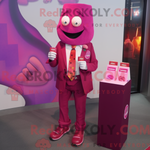 Maskottchenkostüm Magenta...
