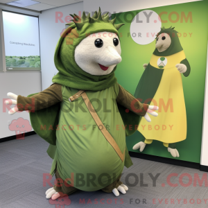 Olive Hedgehog maskot...