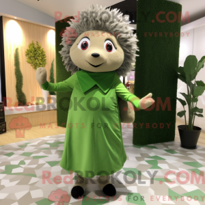 Olive Hedgehog maskot...