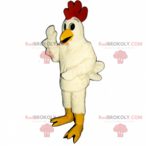 Gårdsmaskot - Vit höna - Redbrokoly.com