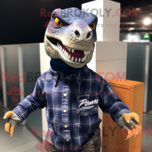 Navy Allosaurus maskot...