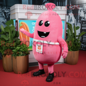 Pink Beet Maskottchen...