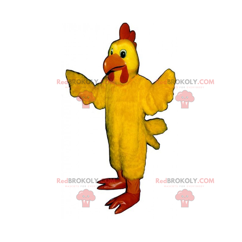 Husdyr maskot - Gul høne - Redbrokoly.com Husdyr maskot - Gul høne - Redbrokoly.com
