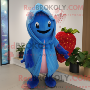 Blue Strawberry maskot...