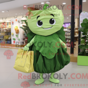 Olive Cabbage Leaf maskot...