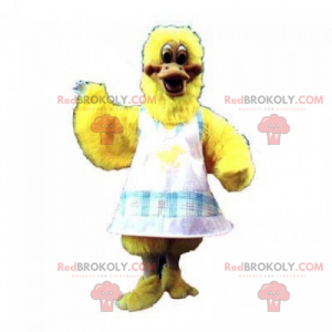 Farm animal mascot - Chick with apron - Farm Sizes L (175-180CM)