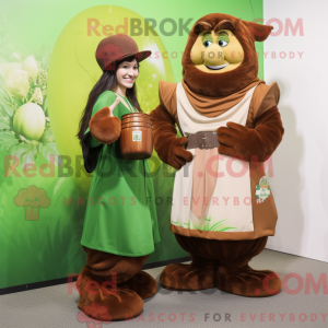 Brown Green Beer maskot...