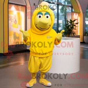 Gul Moussaka maskot kostume...