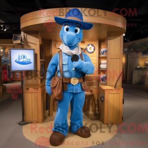 Blue Horseshoe mascot...