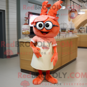 Peach Lobster Bisque maskot...