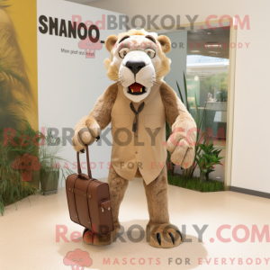 Smilodon maskot kostume...