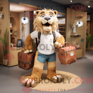 Smilodon-maskotdraktfigur...