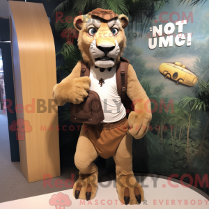 Smilodon Maskottchen Kostüm...