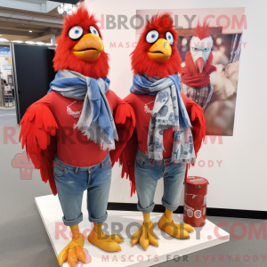 Red Hens mascottekostuum...
