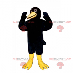 Mascotte animaux de la foret - Corbeau rigolo - Redbrokoly.com