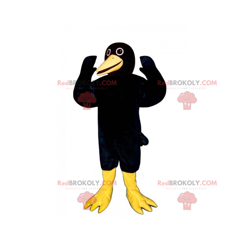 Mascote animal da floresta - corvo engraçado - Redbrokoly.com