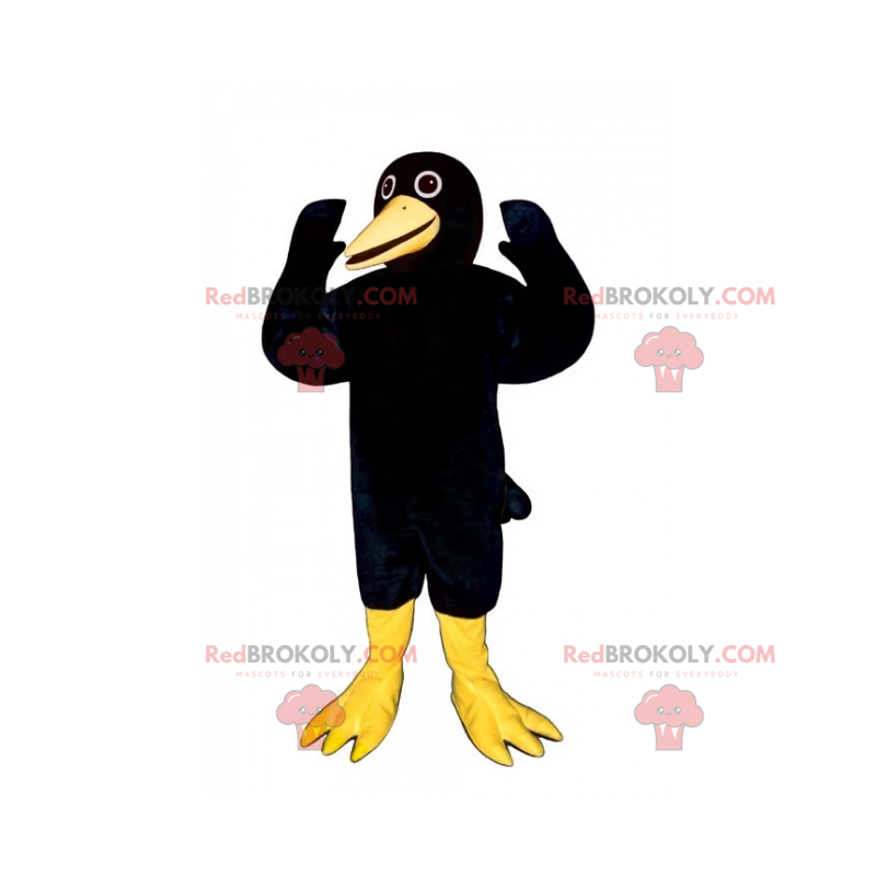 Mascotte animaux de la foret - Corbeau rigolo - Redbrokoly.com