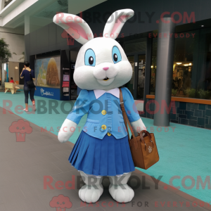 Blue Rabbit maskot kostume...