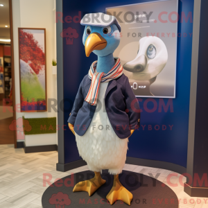 Navy Guinea Fowl maskot...