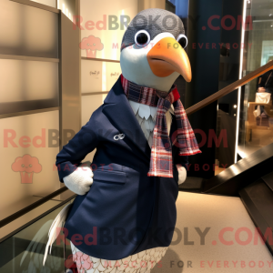 Navy Guinea Fowl maskot...