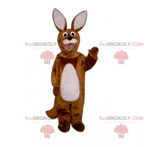 Mascota animal del bosque - Conejo con orejas grandes -
