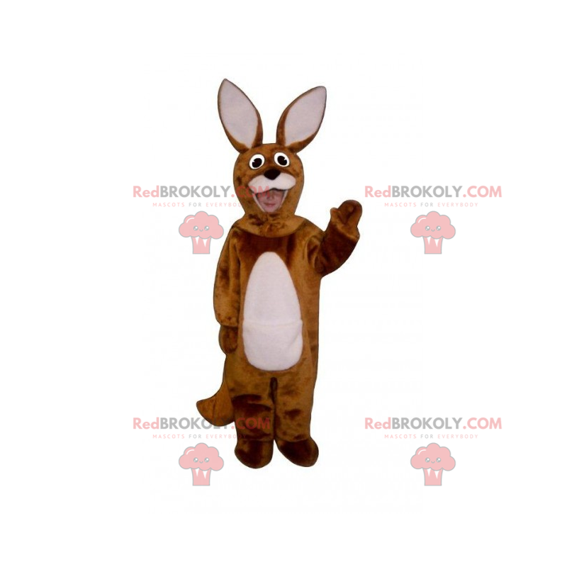 Mascotte animaux de la foret - Lapin avec de grandes oreilles -