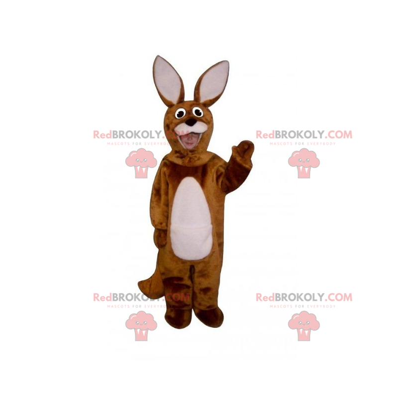 Maskot lesních zvířat - králík s velkýma ušima - Redbrokoly.com
