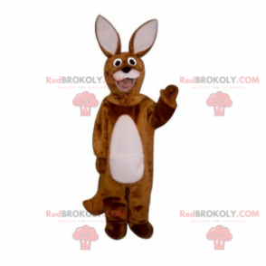 Mascote animal da floresta - coelho com orelhas grandes -