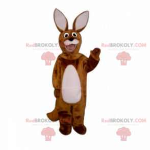 Mascotte animaux de la foret - Lapin avec de grandes oreilles -