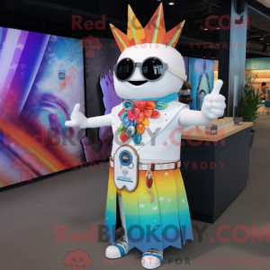 Hvid Tacos maskot kostume...
