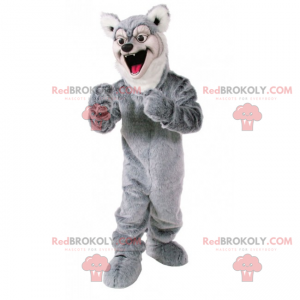 Mascota animal del bosque - lobo gris - Redbrokoly.com