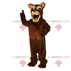 Forest animal mascot - Brown wolf - Redbrokoly.com