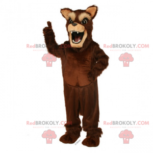 Mascota animal del bosque - Lobo marrón - Redbrokoly.com