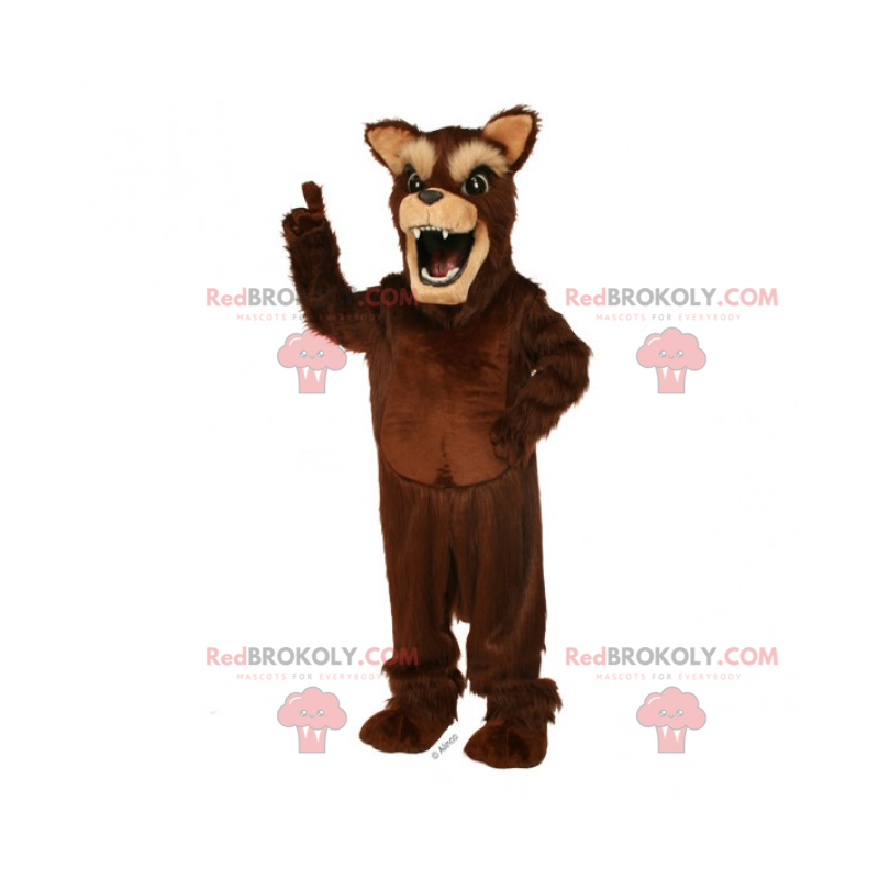 Mascote animal da floresta - lobo marrom - Redbrokoly.com