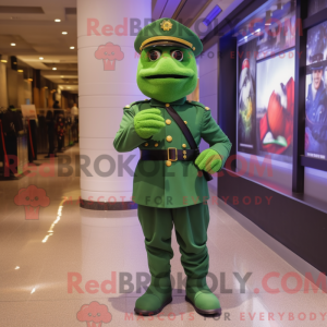 Green Soldier mascot...