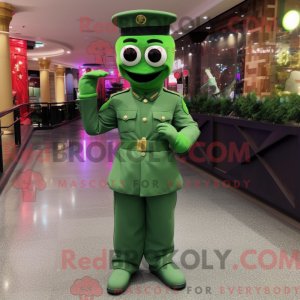 Green Soldier mascot...