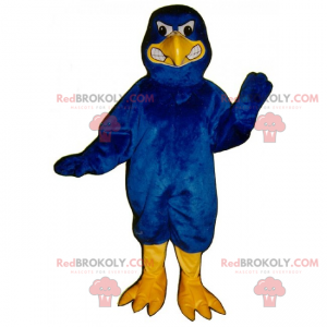 Mascote animal da floresta - Águia azul agressiva -