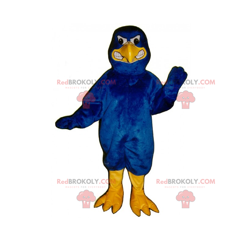 Mascote animal da floresta - Águia azul agressiva -