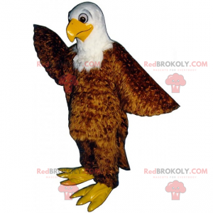 Mascota animal del bosque - Águila marrón con un aspecto suave