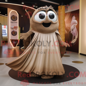 Brown Ray maskot kostume...