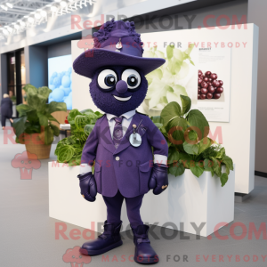 Navy Grape mascot costume...