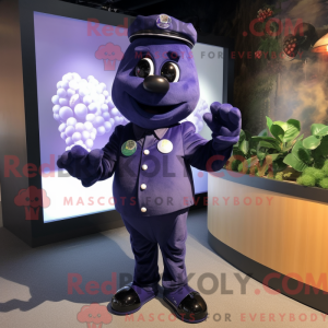 Navy Grape mascot costume...