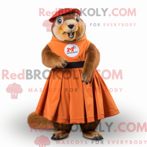 Rust Marmot maskot kostume...