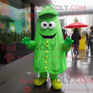 Green Burgers mascot...