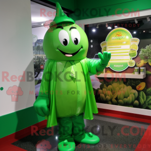 Grüne Burger Maskottchen...
