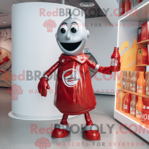 Zilveren fles ketchup...
