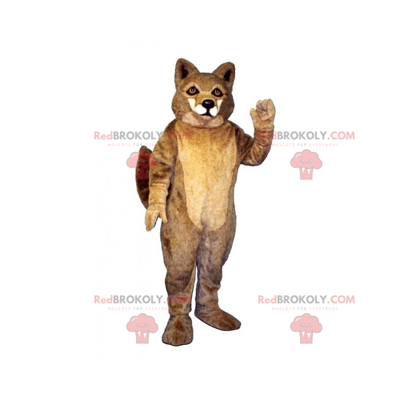 Forest animal maskot - Fox med sølvhår - Redbrokoly.com Forest animal maskot - Fox med sølvhår - Redbrokoly.com