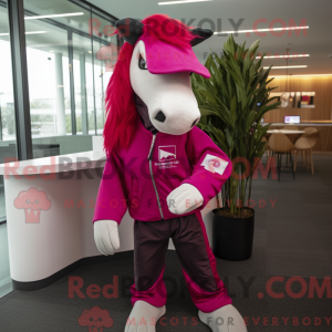 Disfraz de mascota Magenta...